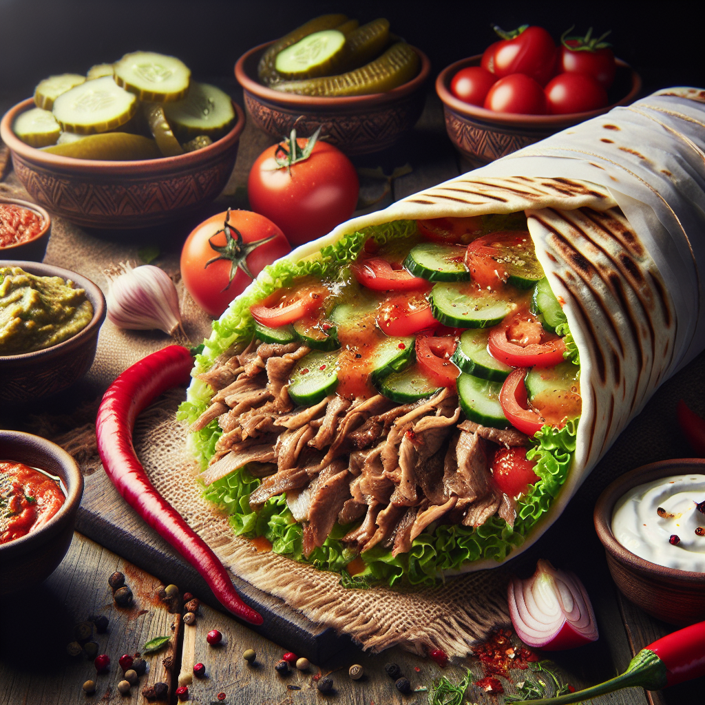 Magiczna podróż do smaków: Wykwintne danie shawarma z nutą orientu