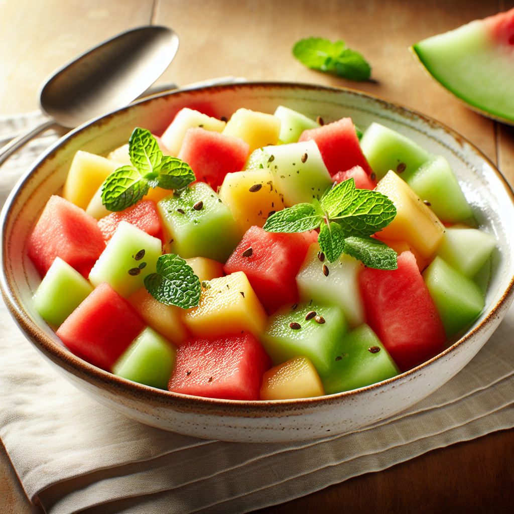 Melonowa eksplozja smaków: Odkryj tajemnice pysznej sałatki z melonem