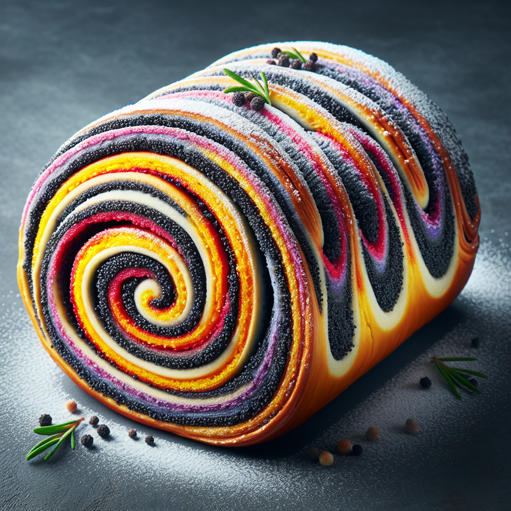 Makowiec w kolorowych spiralkach: tajemnica smaku i perfekcyjnej struktury
